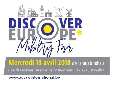 Discover Europe - Traineeship Fair : 18 avril 2018 - Elargissez votre horizon professionnel avec un stage en entreprise en Europe. - discover_europe_2018.jpg